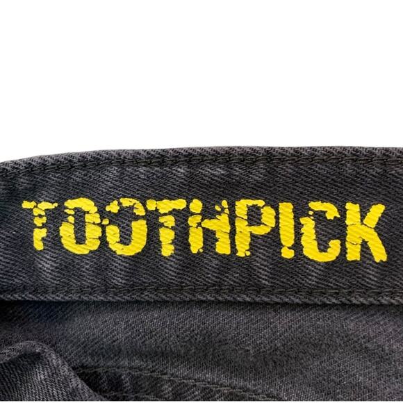 J Crew Factory Women's Size 30 Toothpick Jeans Black Skinny Mid Rise - Picture 6 of 9